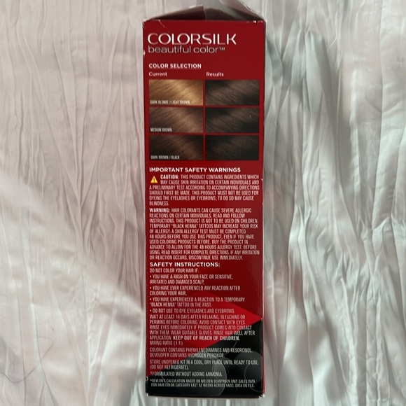 Revlon color silk hair color, 30 dark brown ammonia  free with keratin - Picture 4 of 6